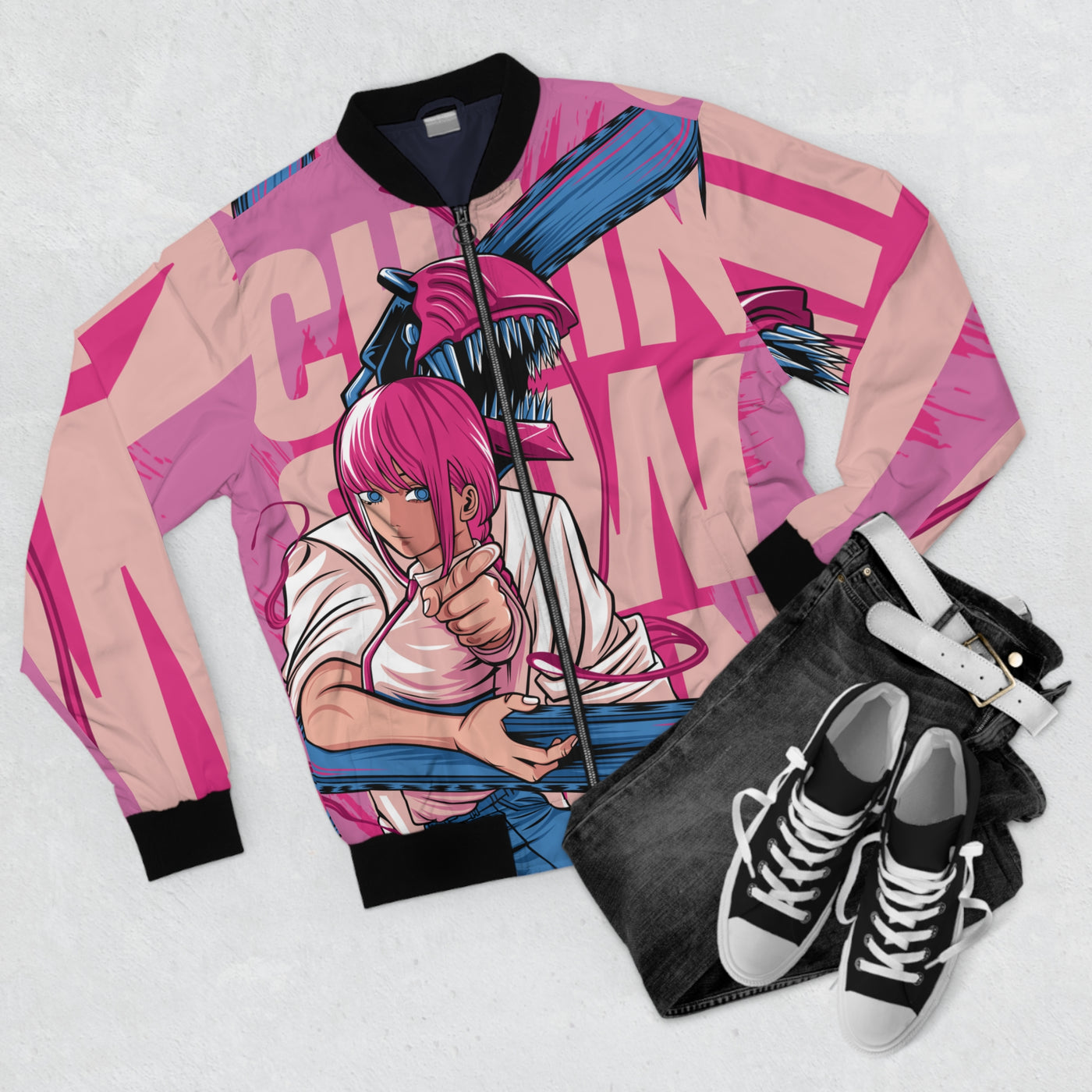 Chainsaw Pink -Bomber Jacket