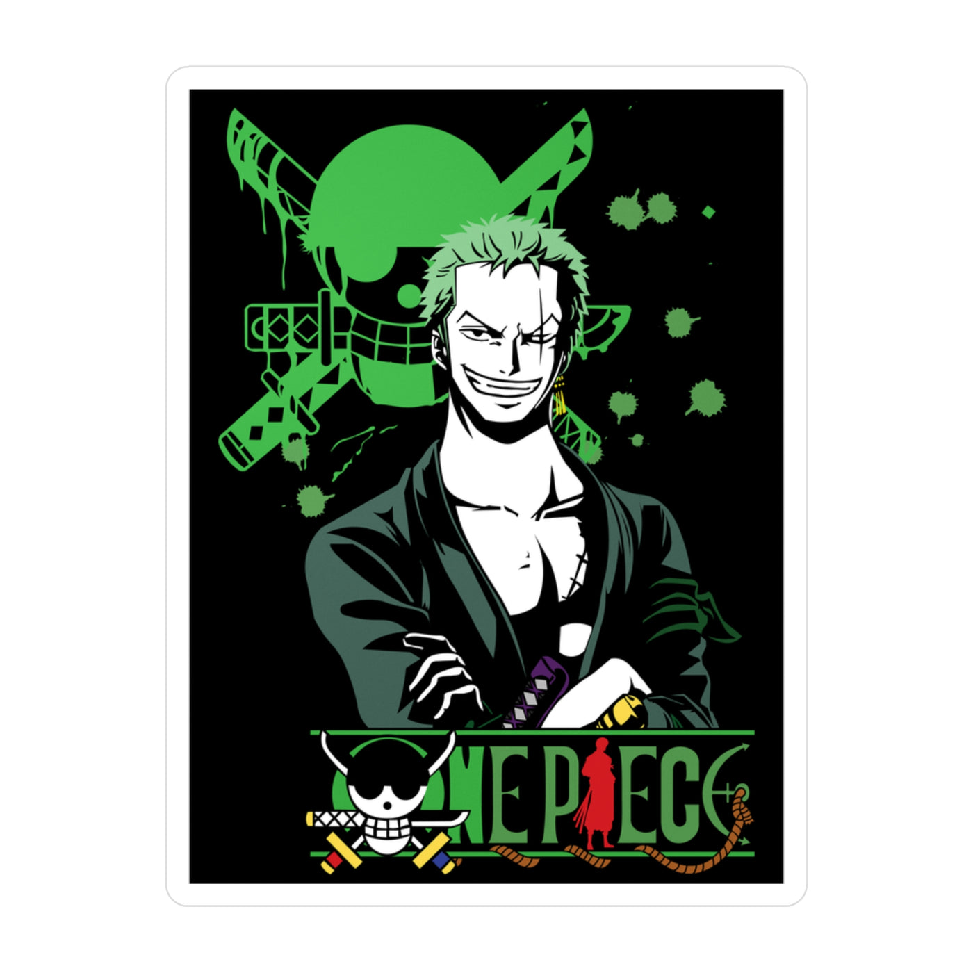 Zoro Green-Sticker