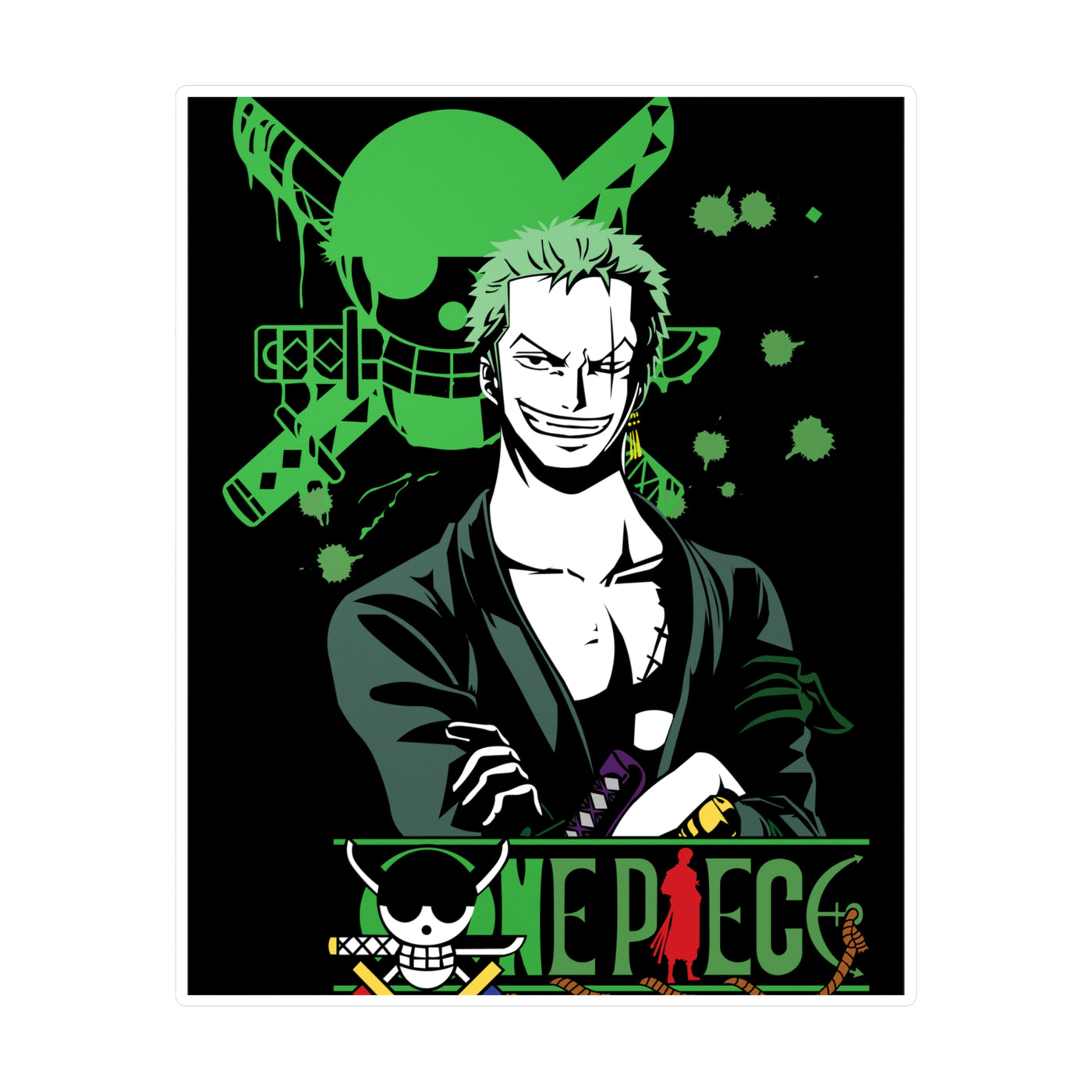 Zoro Green-Sticker