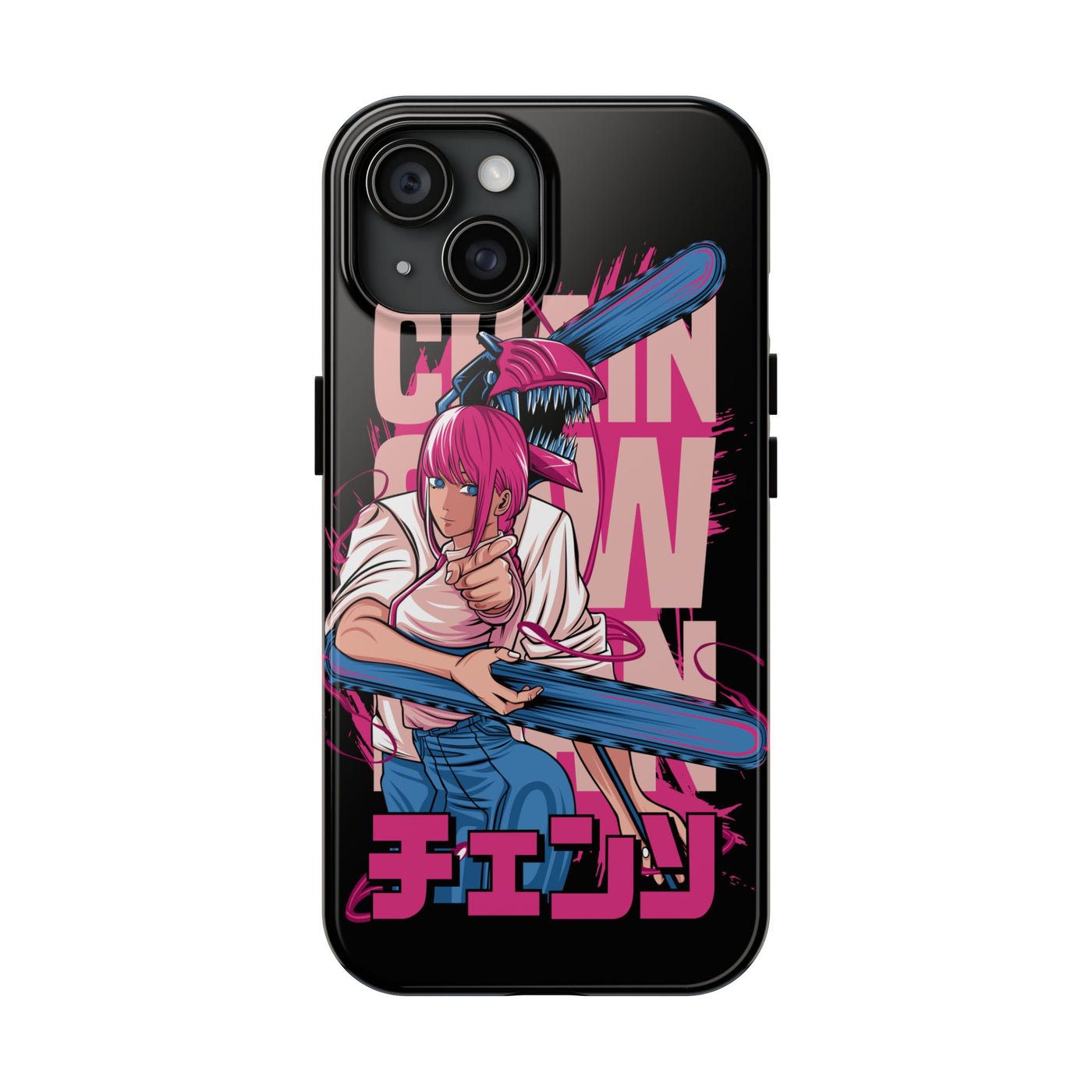 Chainsaw Pink-Phone Cases