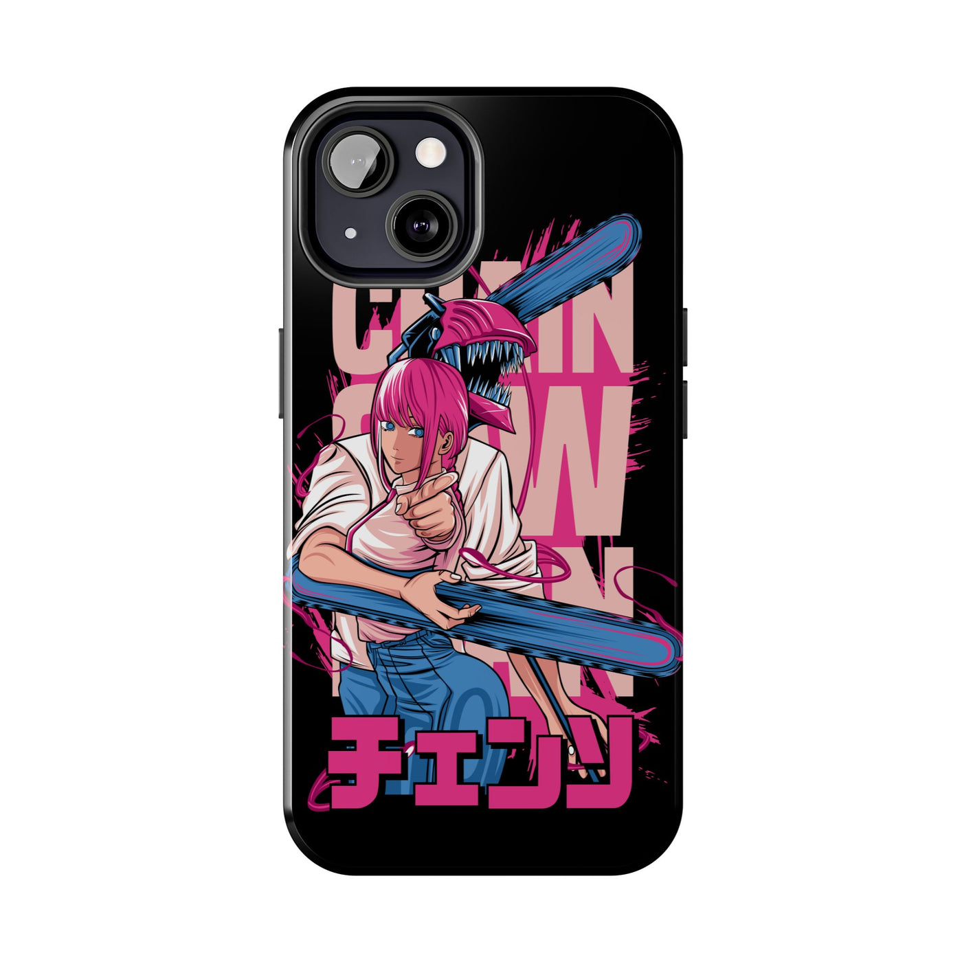 Chainsaw Pink-Phone Cases