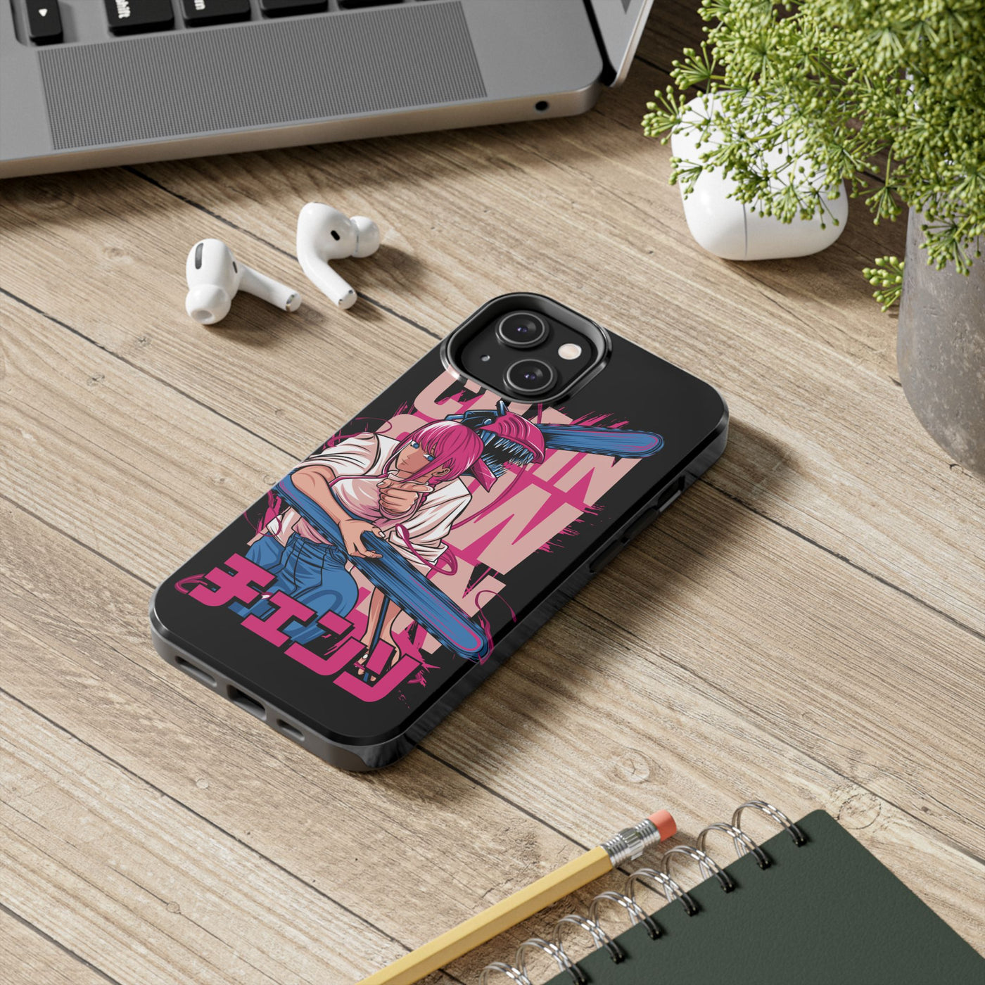 Chainsaw Pink-Phone Cases