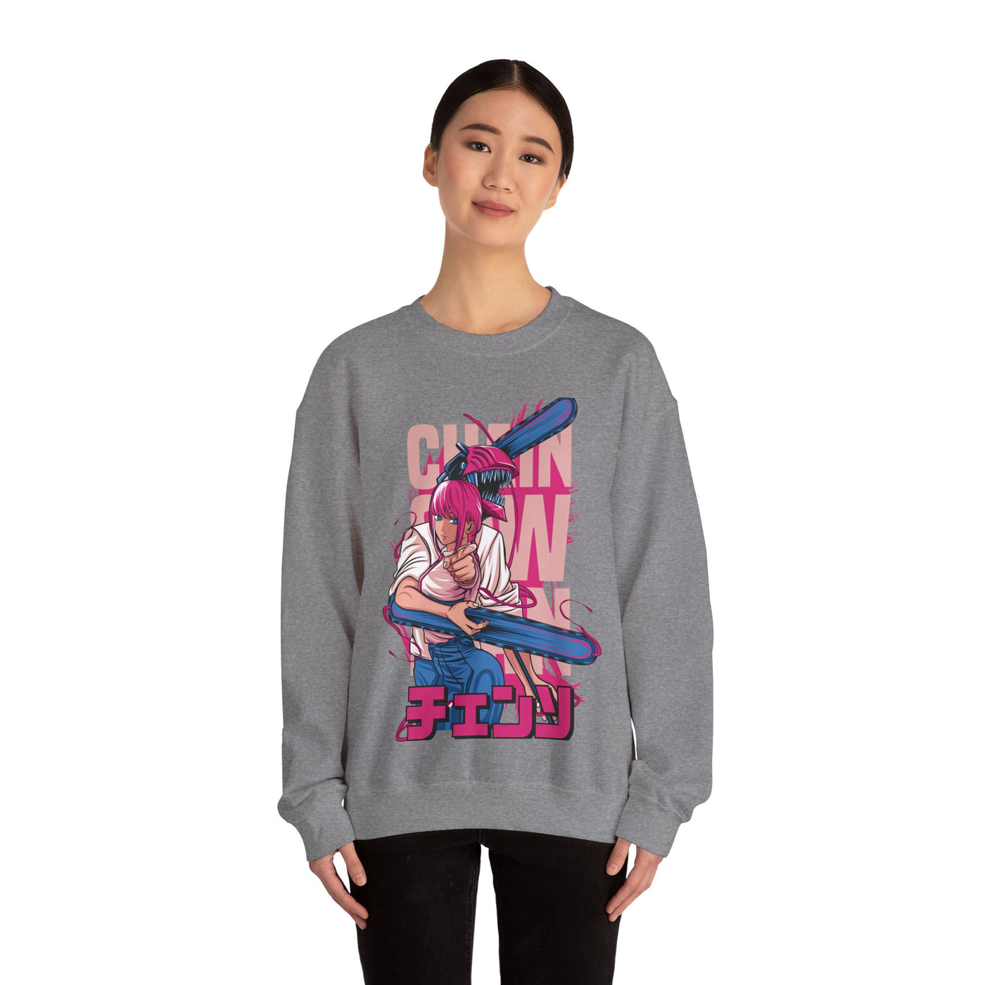 Chainsaw Pink -Sweatshirt