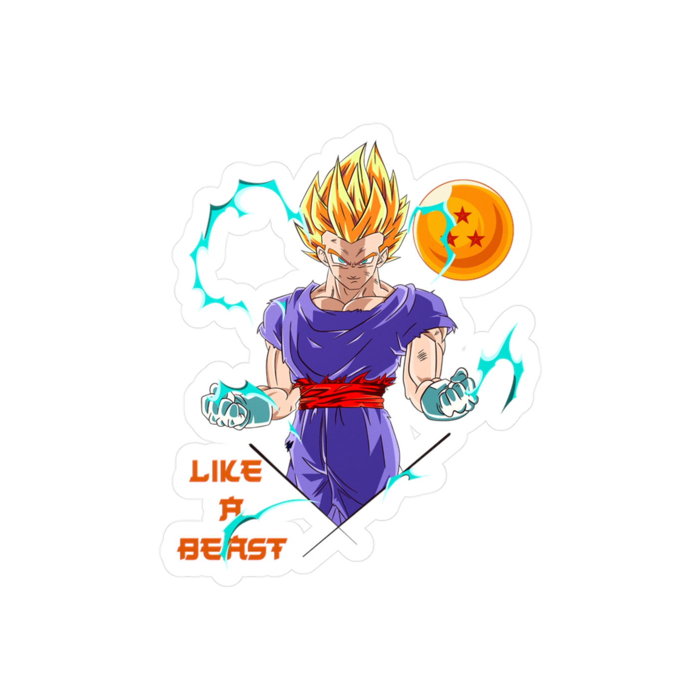 Gohan Saiyan-Sticker