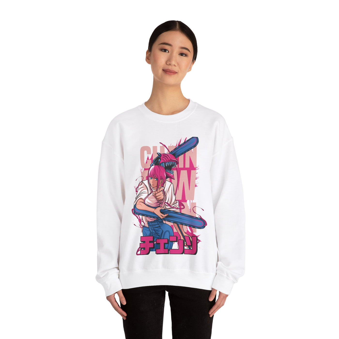 Chainsaw Pink -Sweatshirt