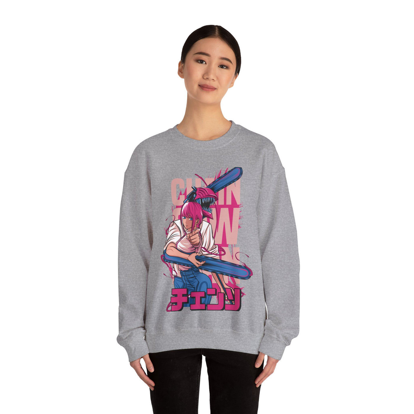 Chainsaw Pink -Sweatshirt