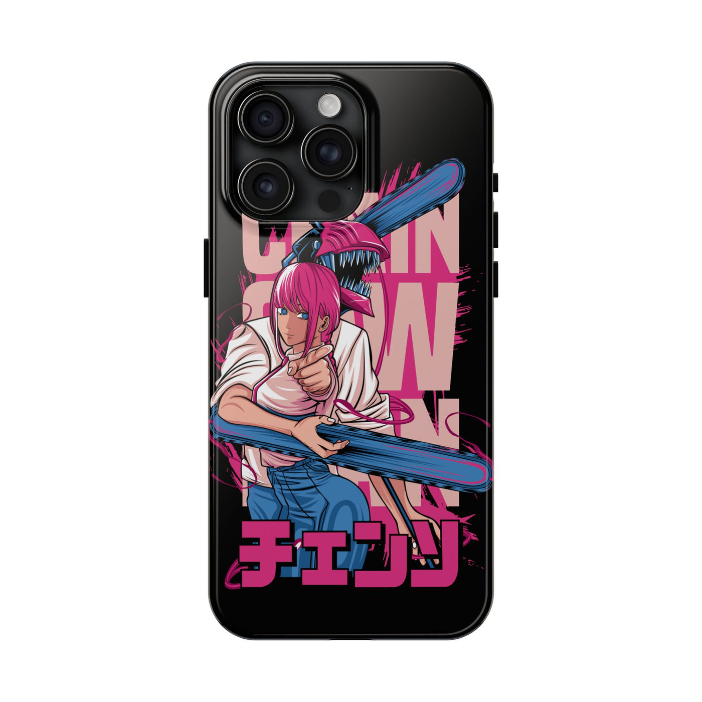 Chainsaw Pink-Phone Cases