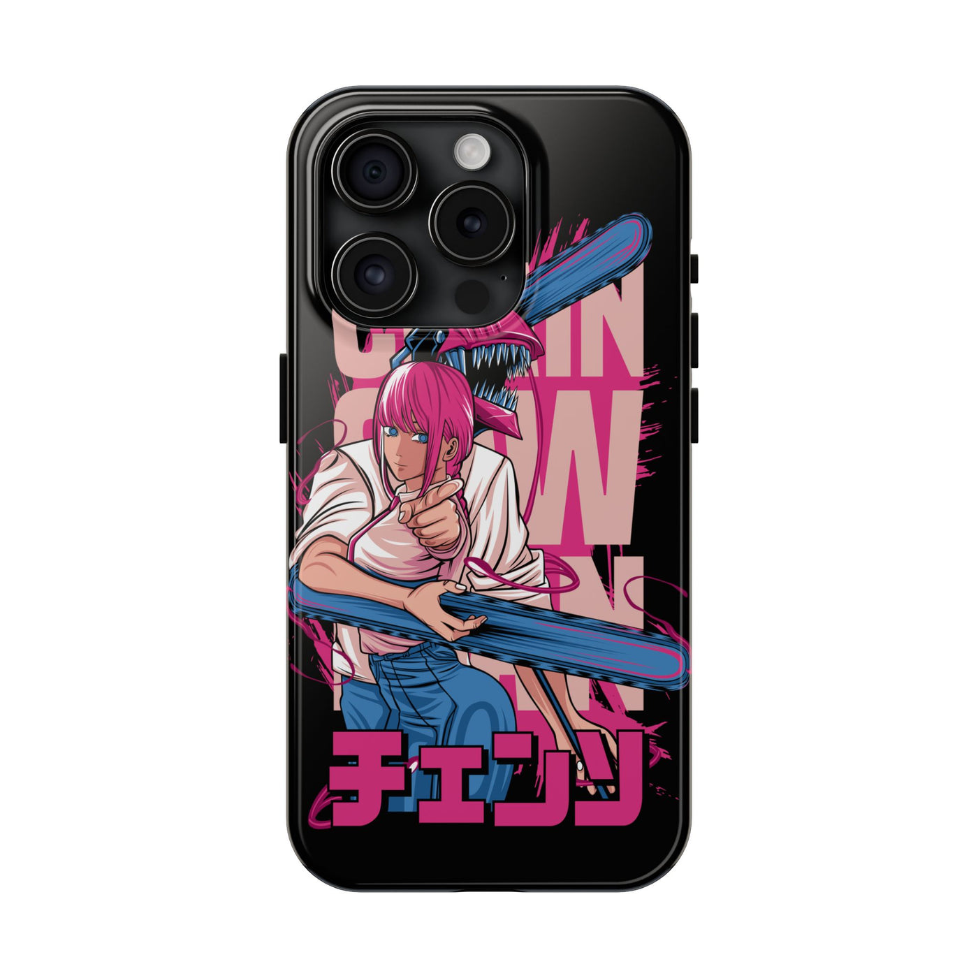 Chainsaw Pink-Phone Cases