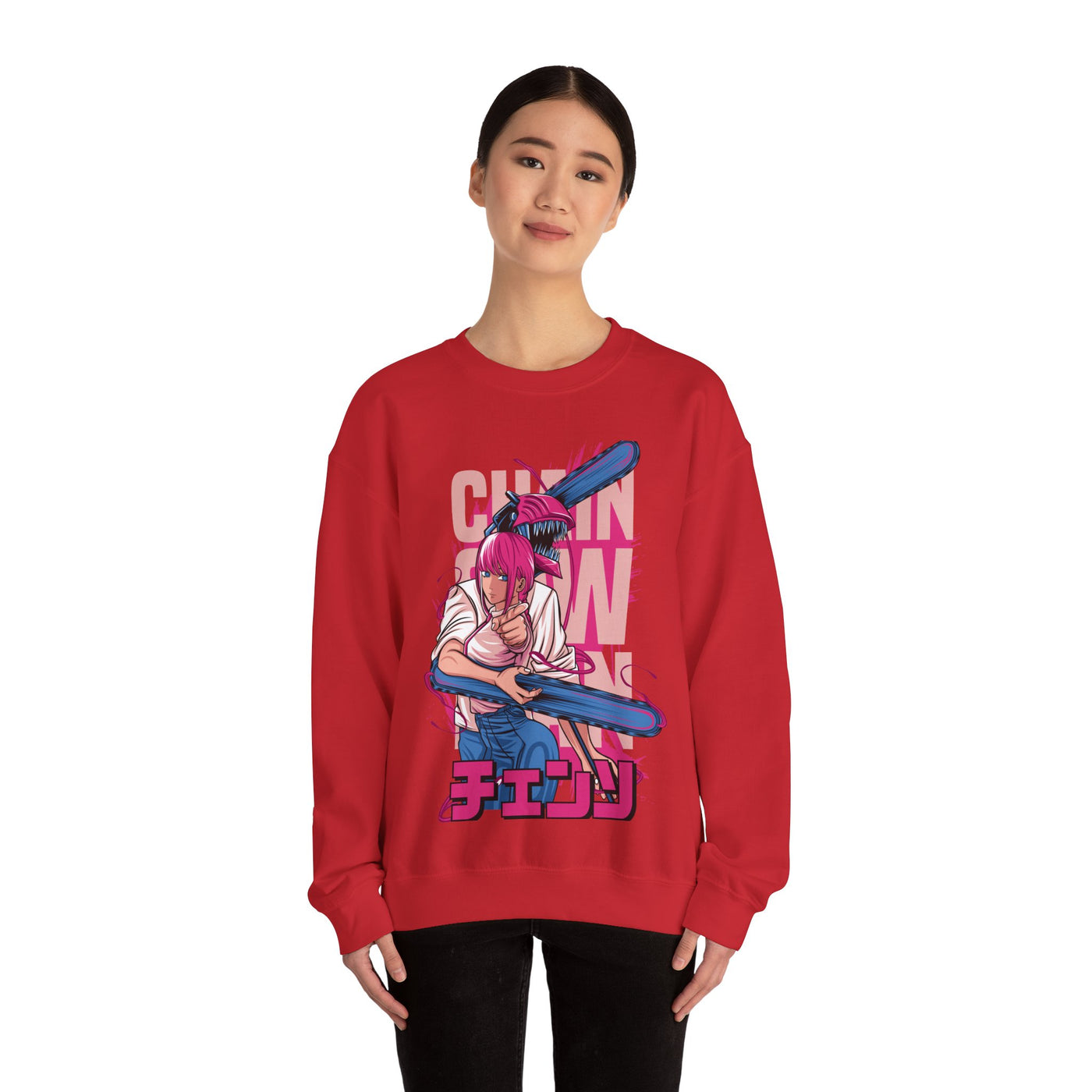 Chainsaw Pink -Sweatshirt