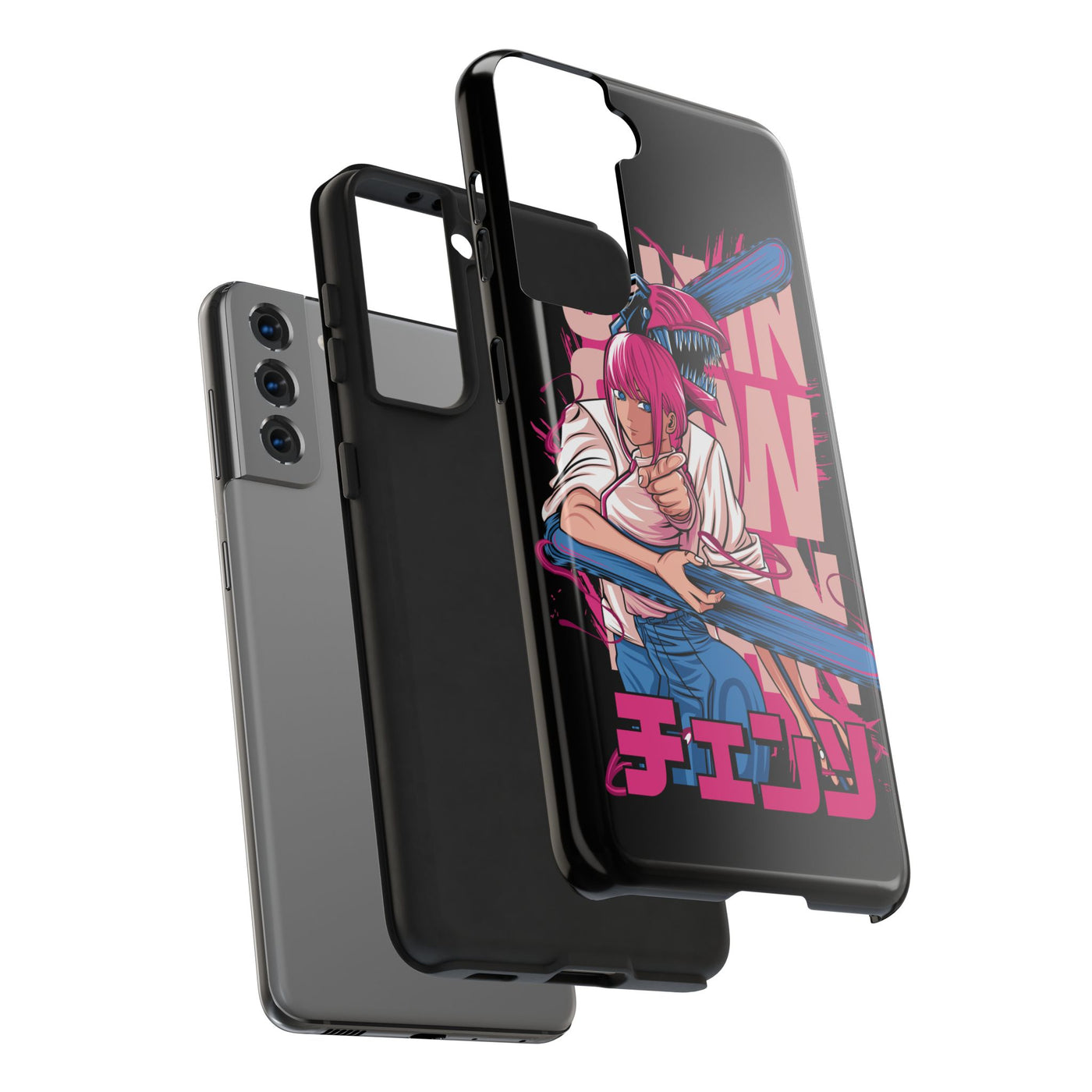 Chainsaw Pink-Phone Cases