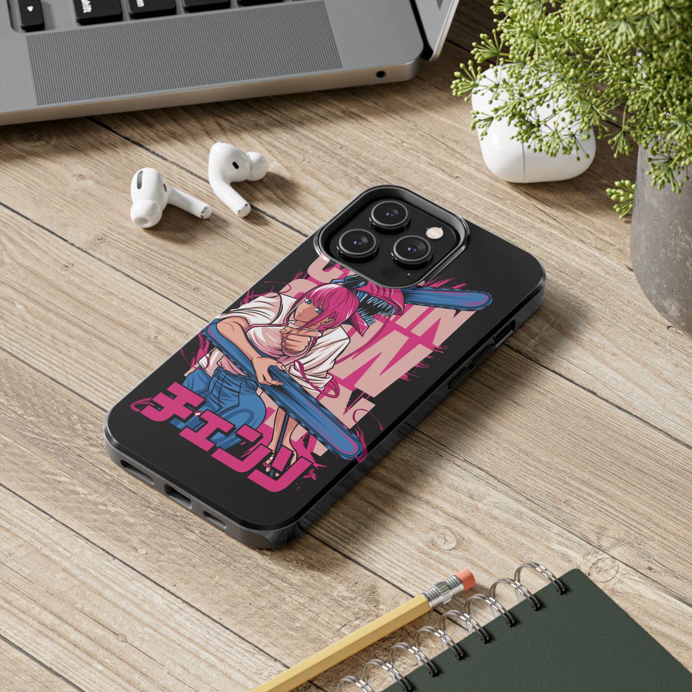 Chainsaw Pink-Phone Cases