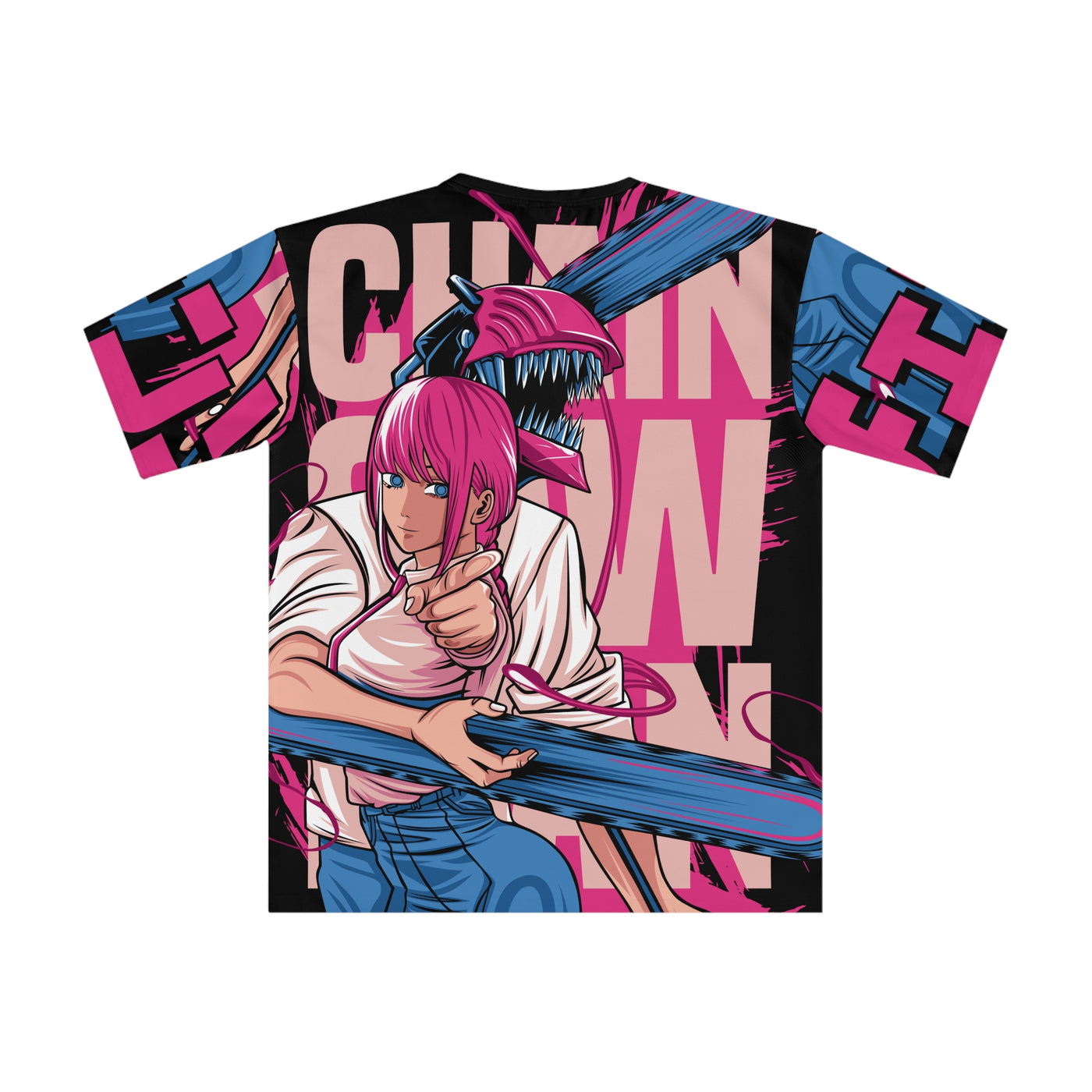 Chainsaw Pink -AOP Tshirt