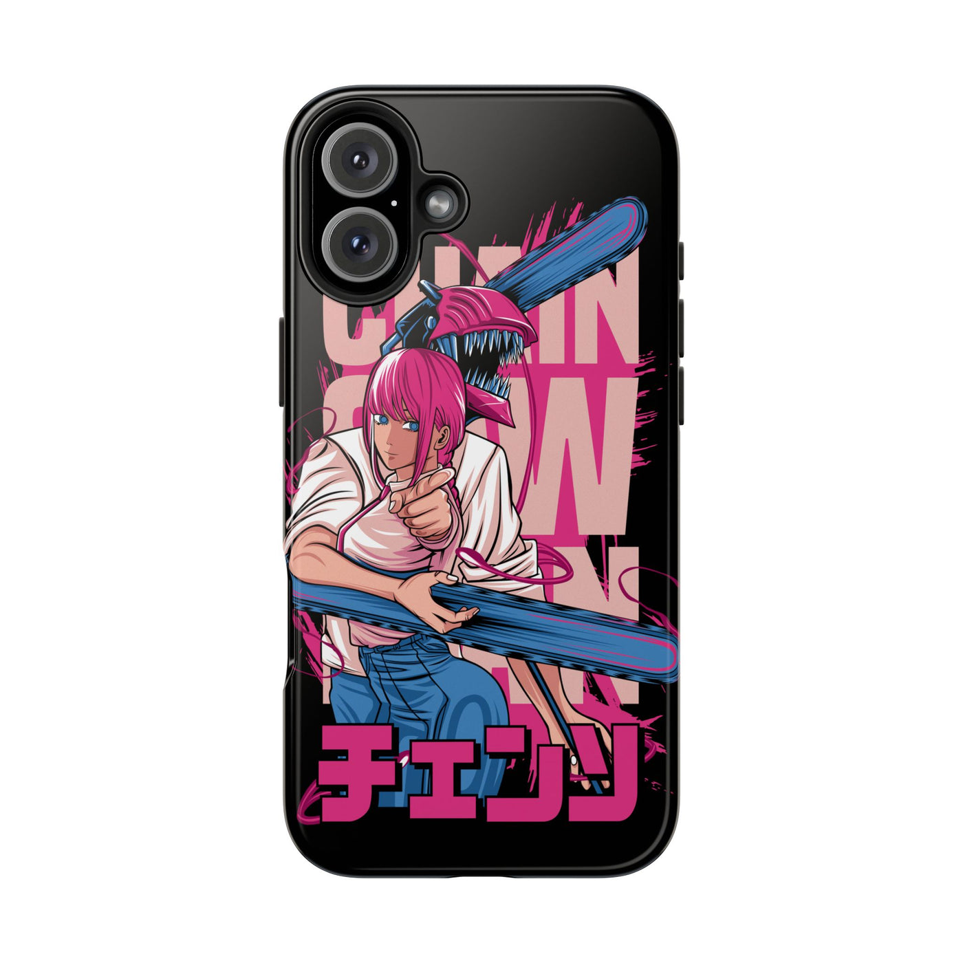 Chainsaw Pink-Phone Cases