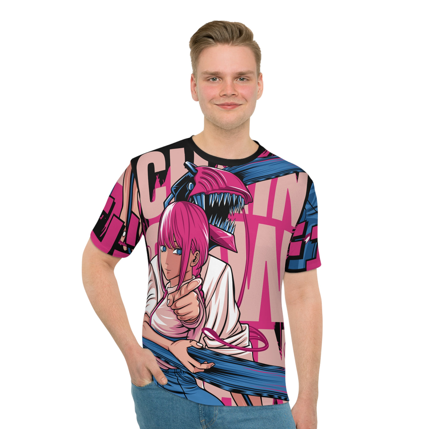 Chainsaw Pink -AOP Tshirt