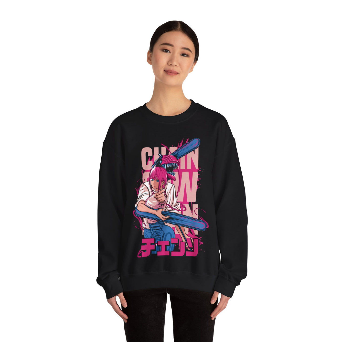 Chainsaw Pink -Sweatshirt