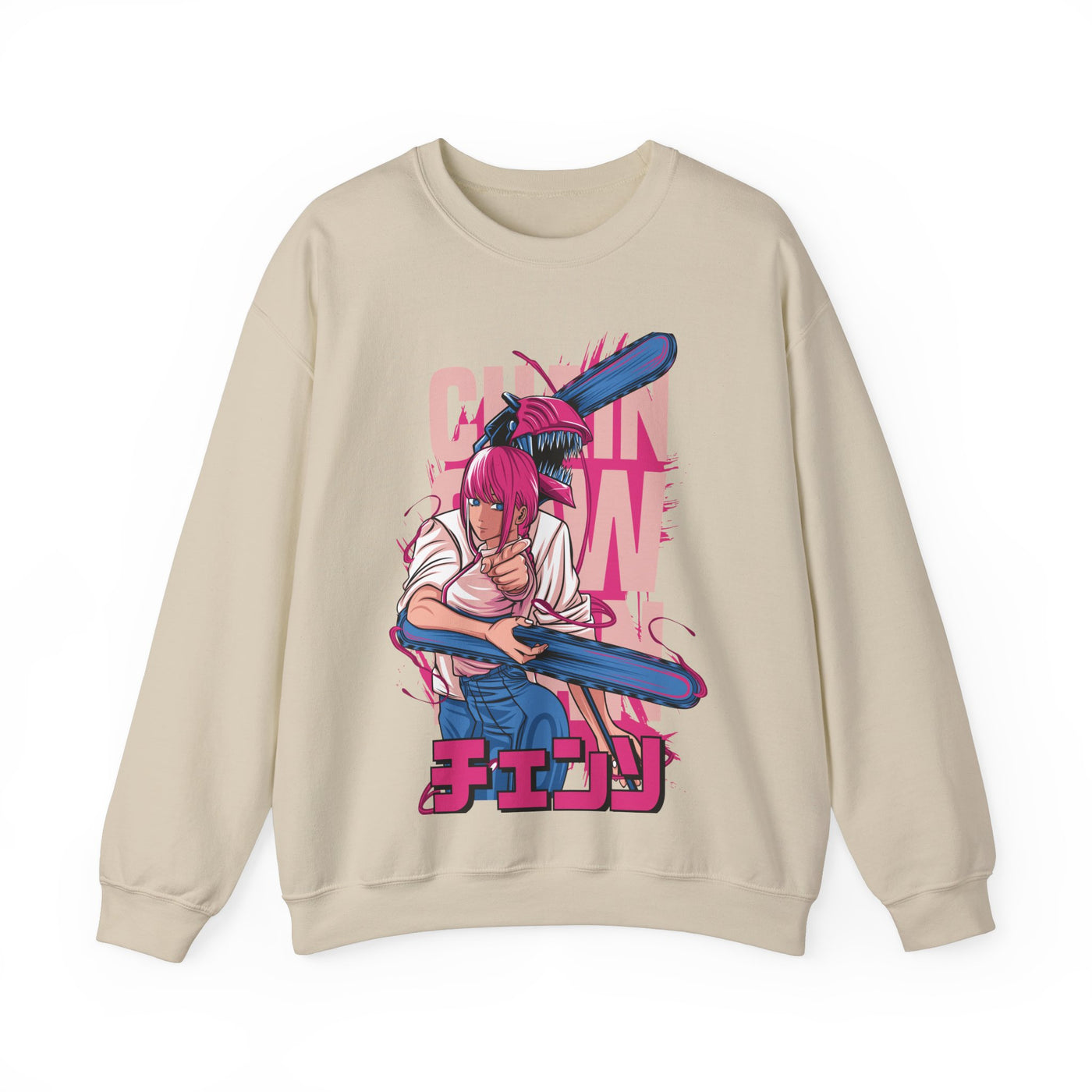 Chainsaw Pink -Sweatshirt