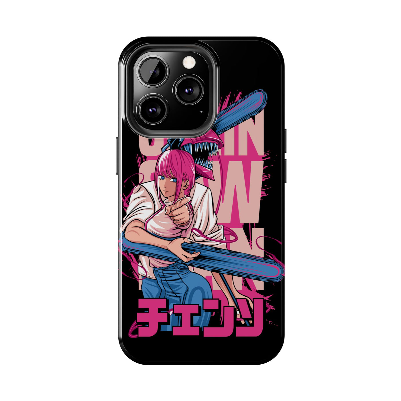 Chainsaw Pink-Phone Cases