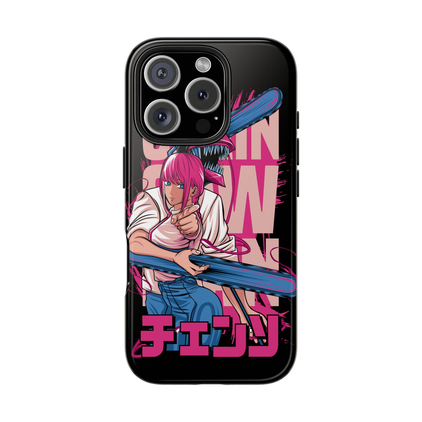 Chainsaw Pink-Phone Cases