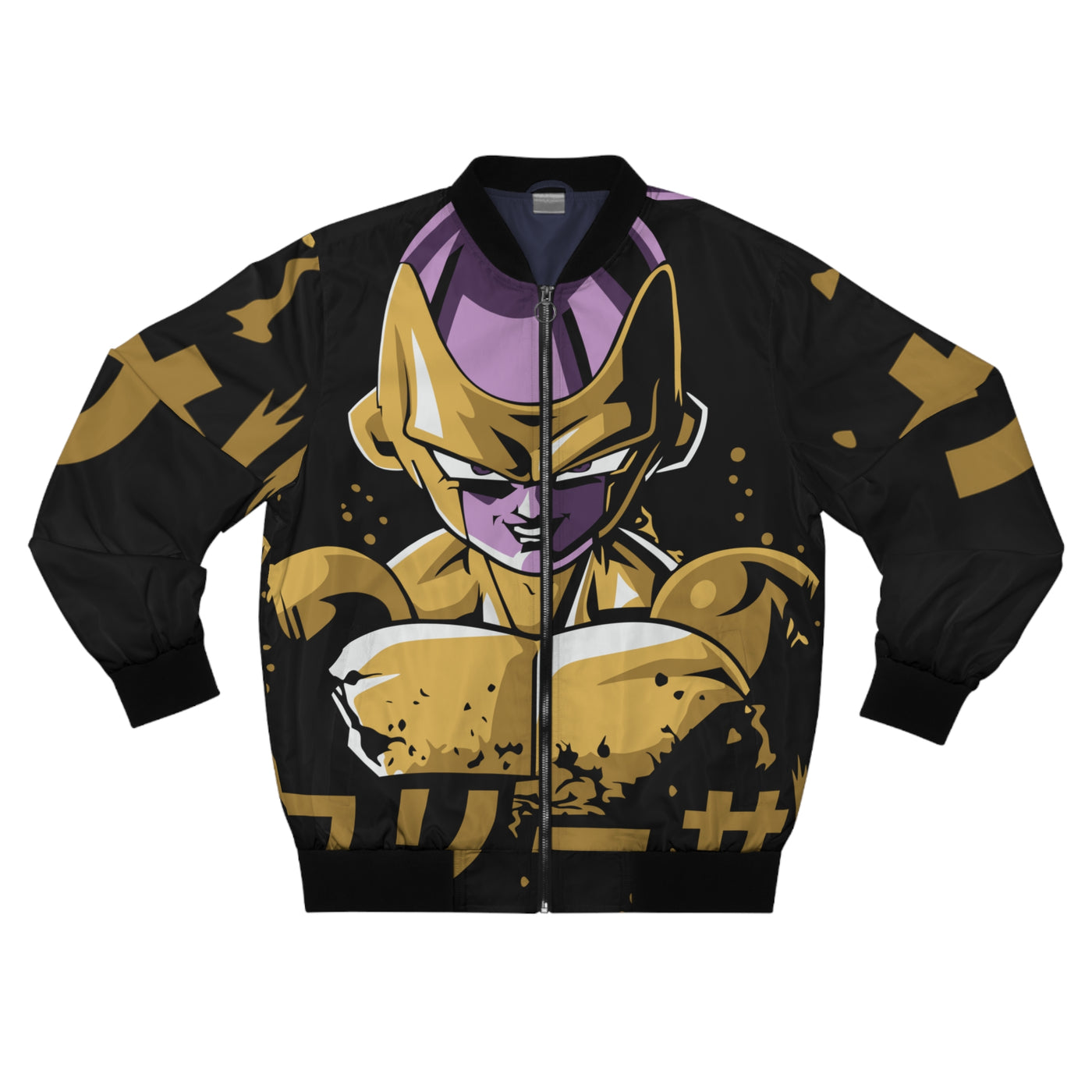 Golden Freezer-Bomber Jacket