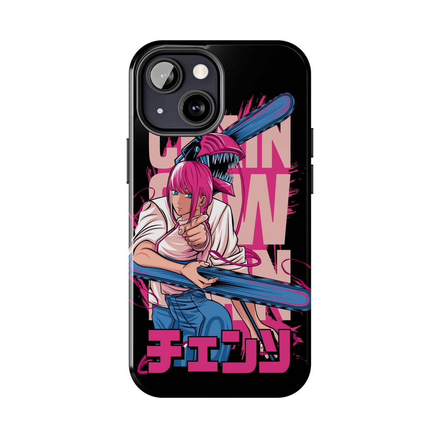 Chainsaw Pink-Phone Cases