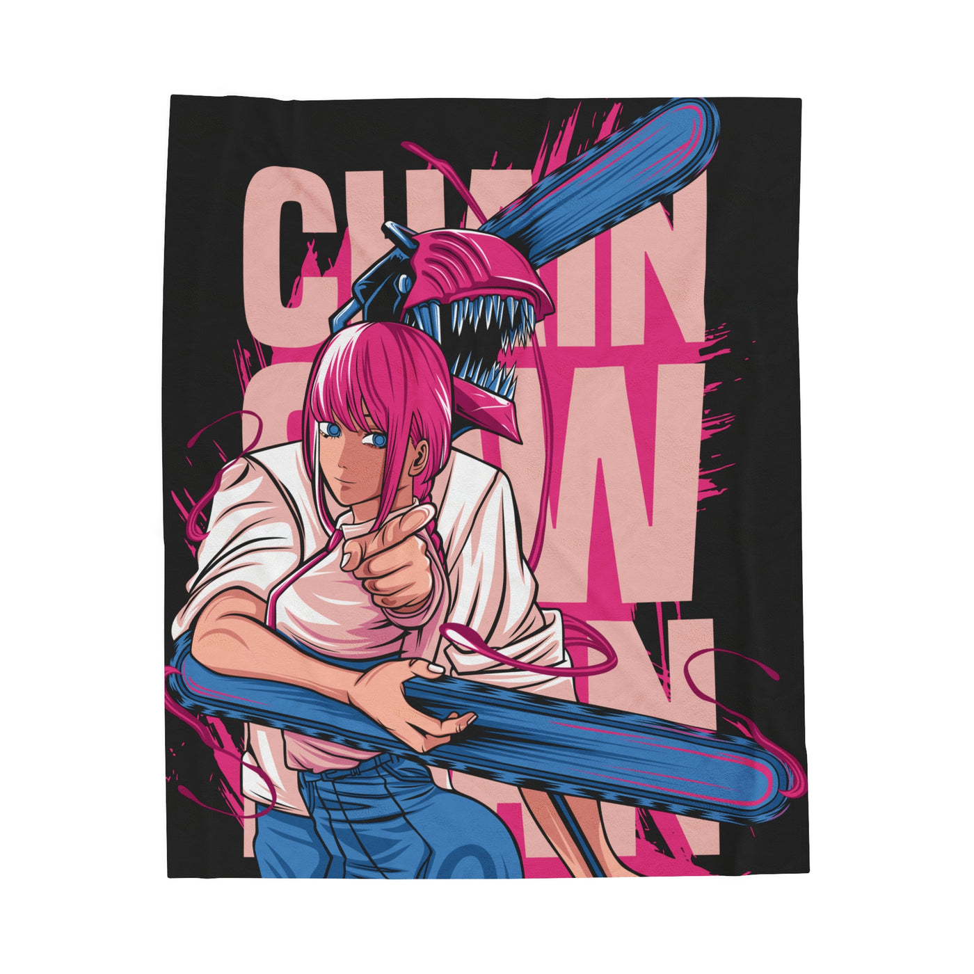 Chainsaw Pink- Blanket