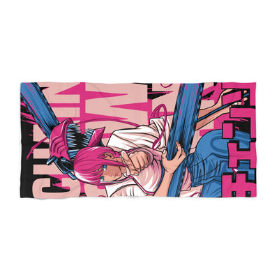 Chainsaw Pink-Beach Towel