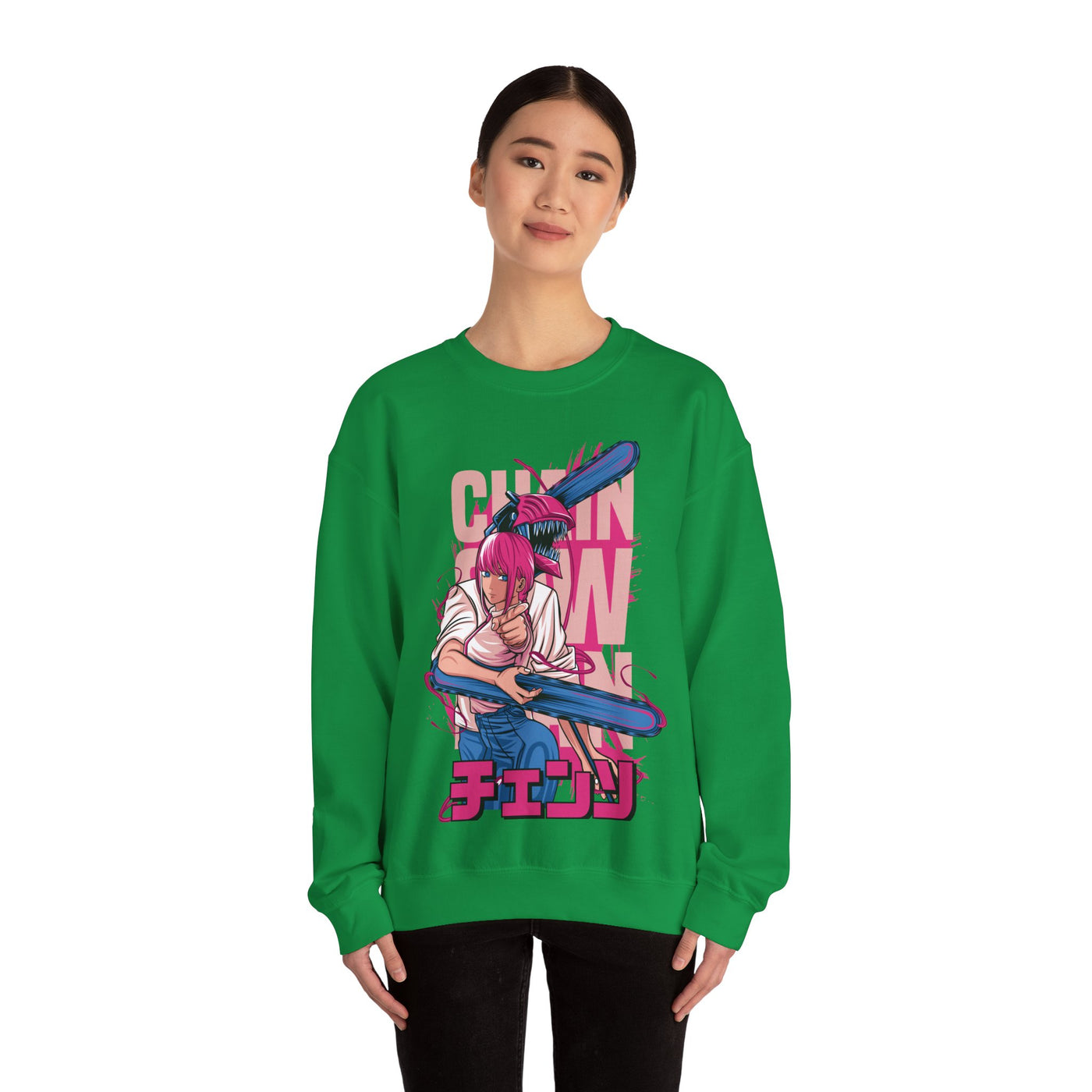 Chainsaw Pink -Sweatshirt