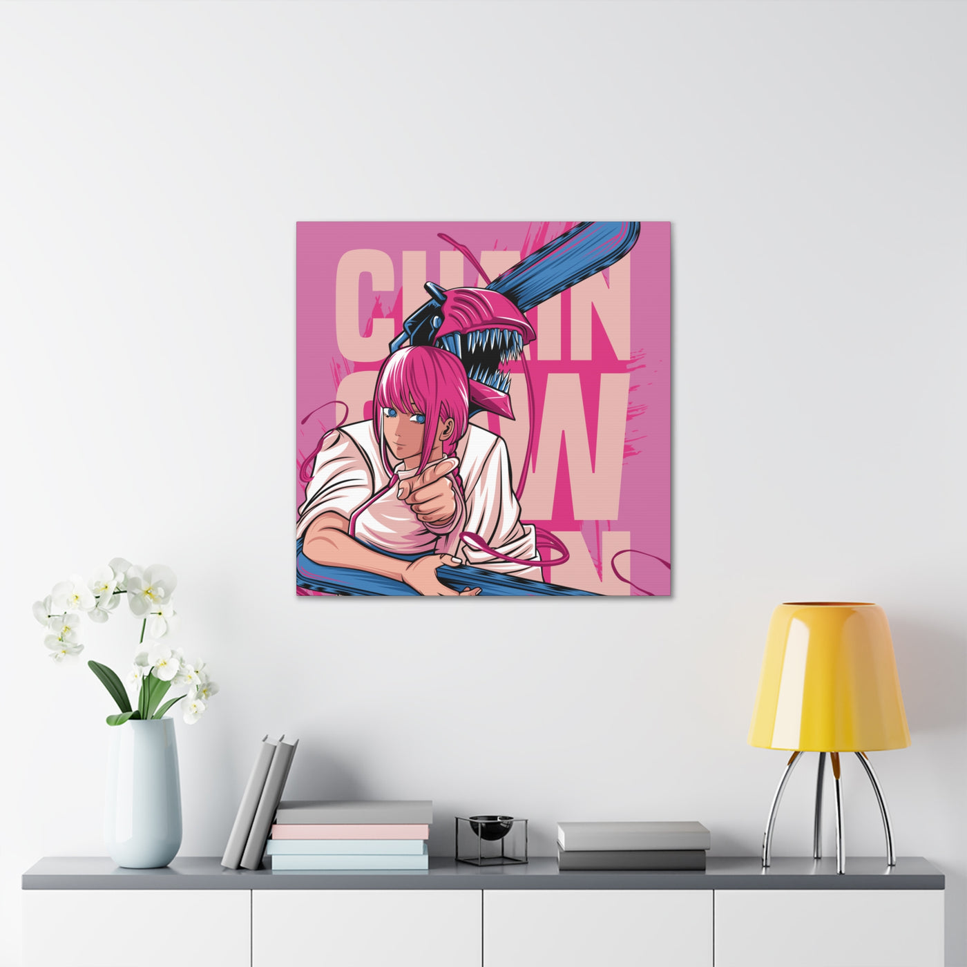 Copy of Chainsaw Pink -Canvas