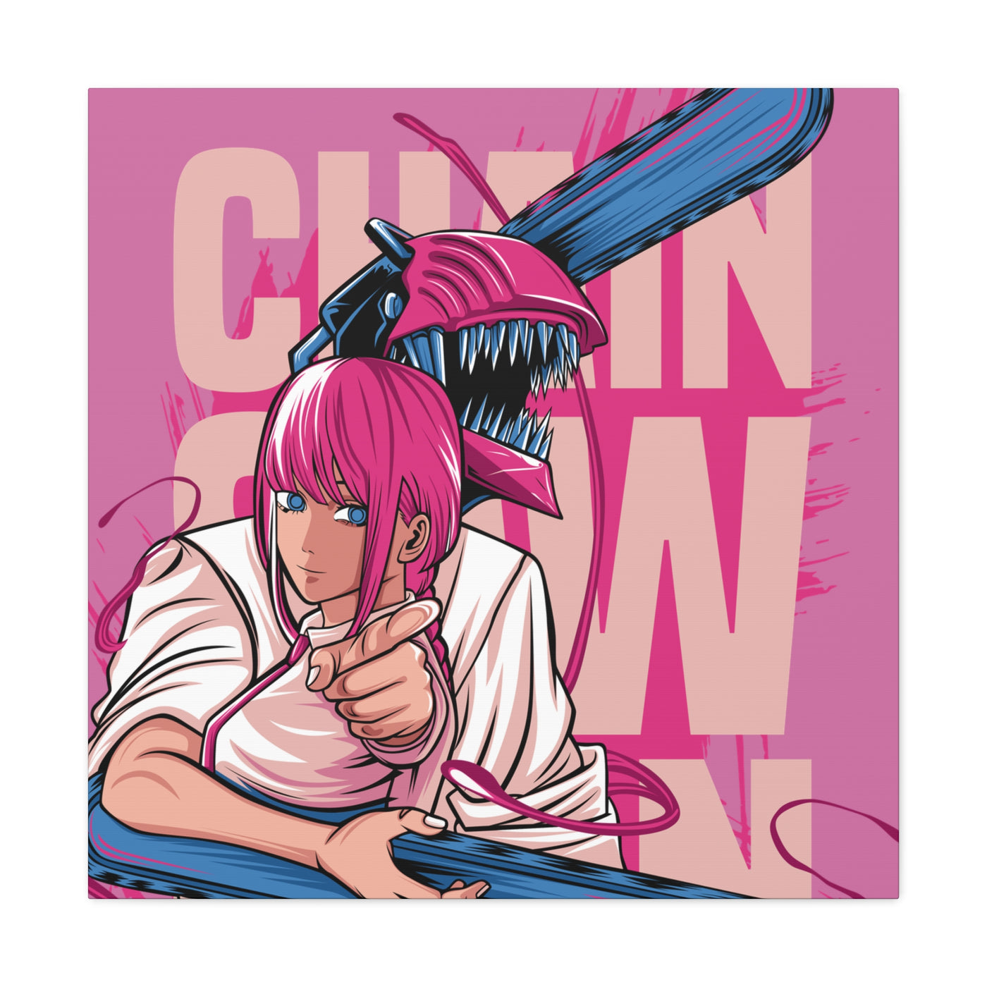 Copy of Chainsaw Pink -Canvas