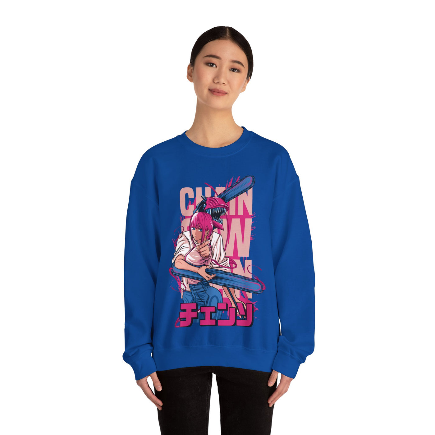 Chainsaw Pink -Sweatshirt