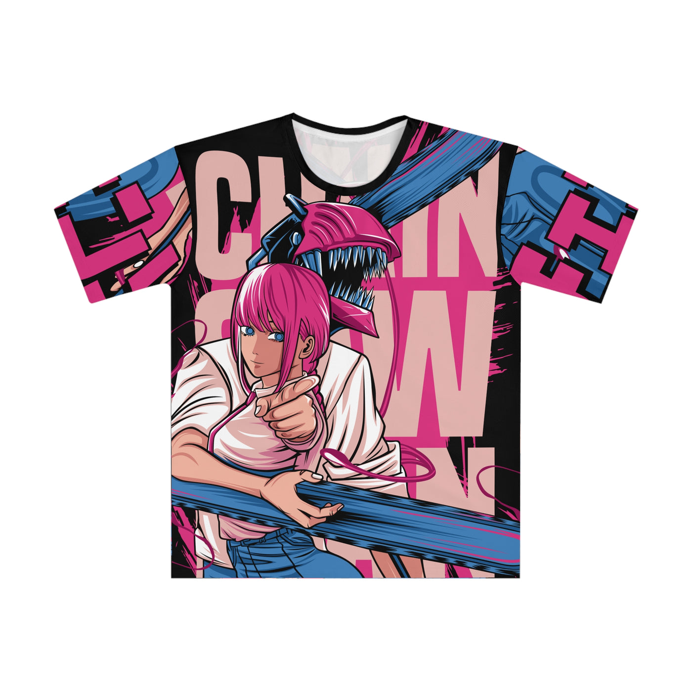 Chainsaw Pink -AOP Tshirt