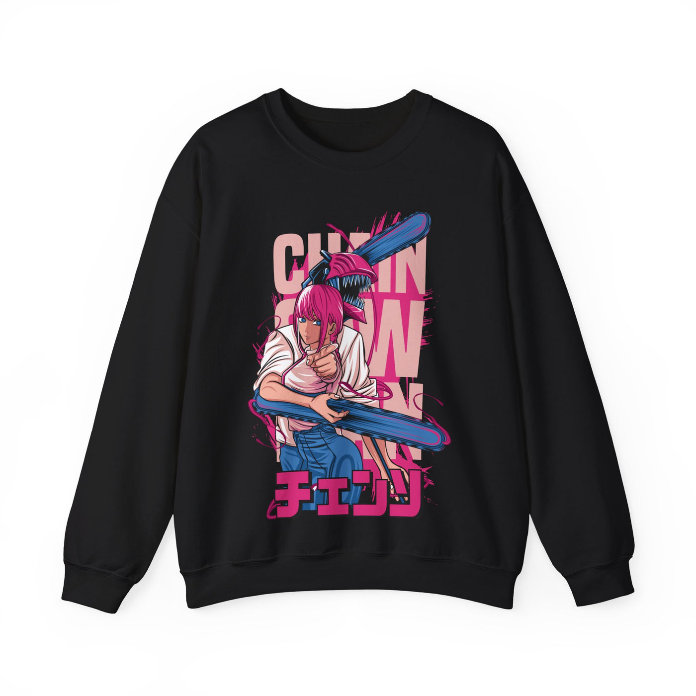 Chainsaw Pink -Sweatshirt