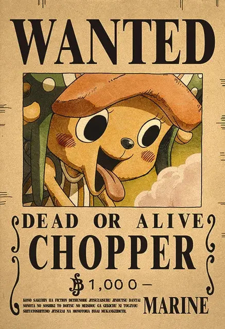 One Piece Wanted Posters