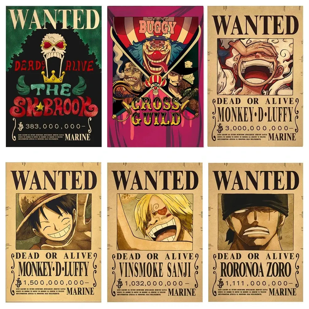 One Piece Wanted Posters