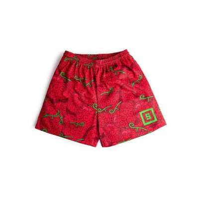 Cartoon Print Gym Shorts Quick Dry Mesh