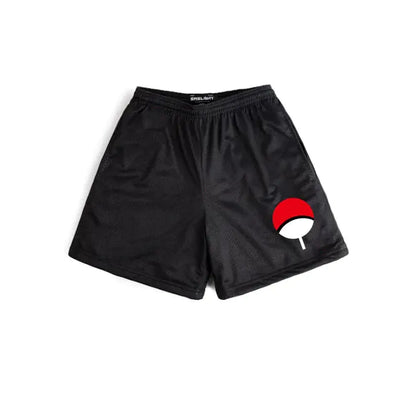 Cartoon Print Gym Shorts Quick Dry Mesh