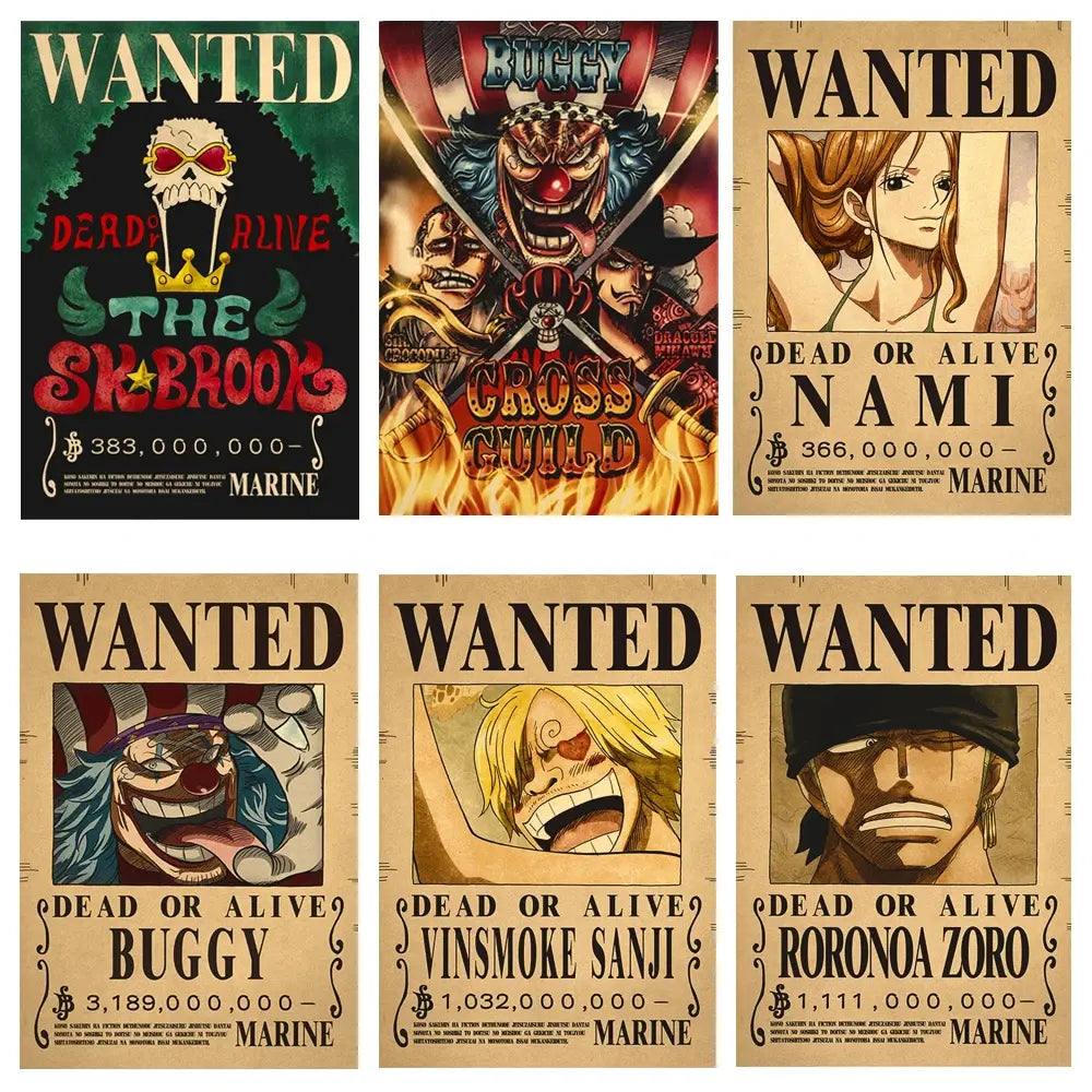 One Piece Wanted Posters