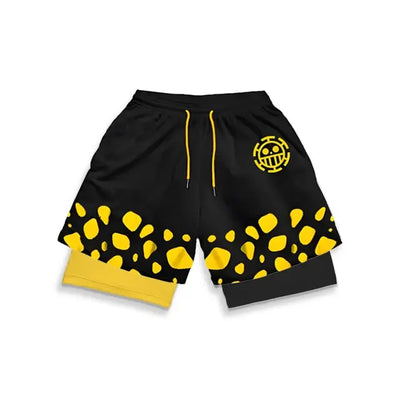 one piece smile gym shorts