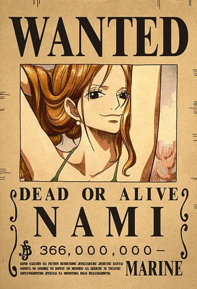 One Piece Wanted Posters