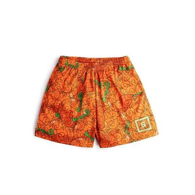 Cartoon Print Gym Shorts Quick Dry Mesh